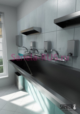 Нержавеющий дозатор жидкого мыла 1,2л SLZN 39 арт: 95390 Sanela Чехия (фото, схема)