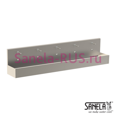 Нержавеющая раковина коллективная 3000мм SLUN 83ET арт: 93833 Sanela Чехия (фото, схема) Нержавеющая раковина коллективная 3000мм SLUN 83ET арт: 93833 Sanela Чехия (фото, схема)