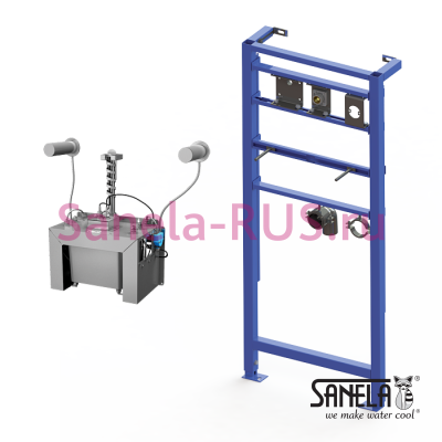 Комплект SLZN 83ER2 (2 дозатора, бачок 6л, рама) арт: 85812 Sanela Чехия (фото, схема)