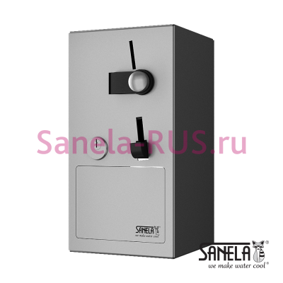 Монетный и жетонный автомат для 1 душа SLZA 03M арт: 88031 Sanela Чехия (фото, схема)
