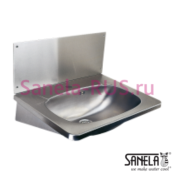 Нержавеющая раковина с задней стенкой SLUN 02 Нержавеющая раковина с задней стенкой SLUN 02