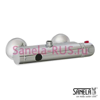 Автоматический душевой смеситель c термостатом SLS 03B арт: 02036 Sanela Чехия (фото, схема)