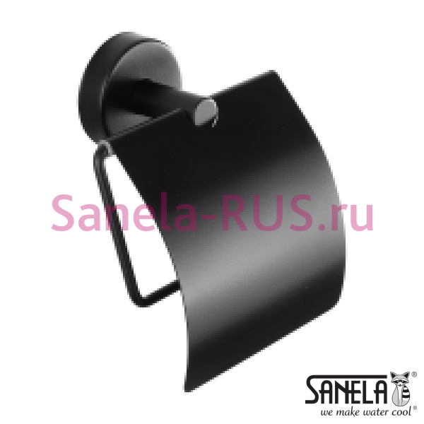 Нержавеющий держатель туалетной бумаги, черная матовая поверхность SLZN 09N Нержавеющий держатель туалетной бумаги, черная матовая поверхность SLZN 09N