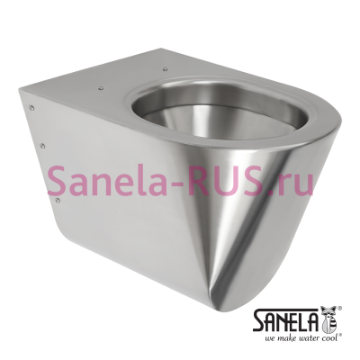 Антивандальный нержавеющий подвесной унитаз SLWN 12 арт: 94120 Sanela Чехия (фото, схема) Антивандальный нержавеющий подвесной унитаз SLWN 12 арт: 94120 Sanela Чехия (фото, схема)